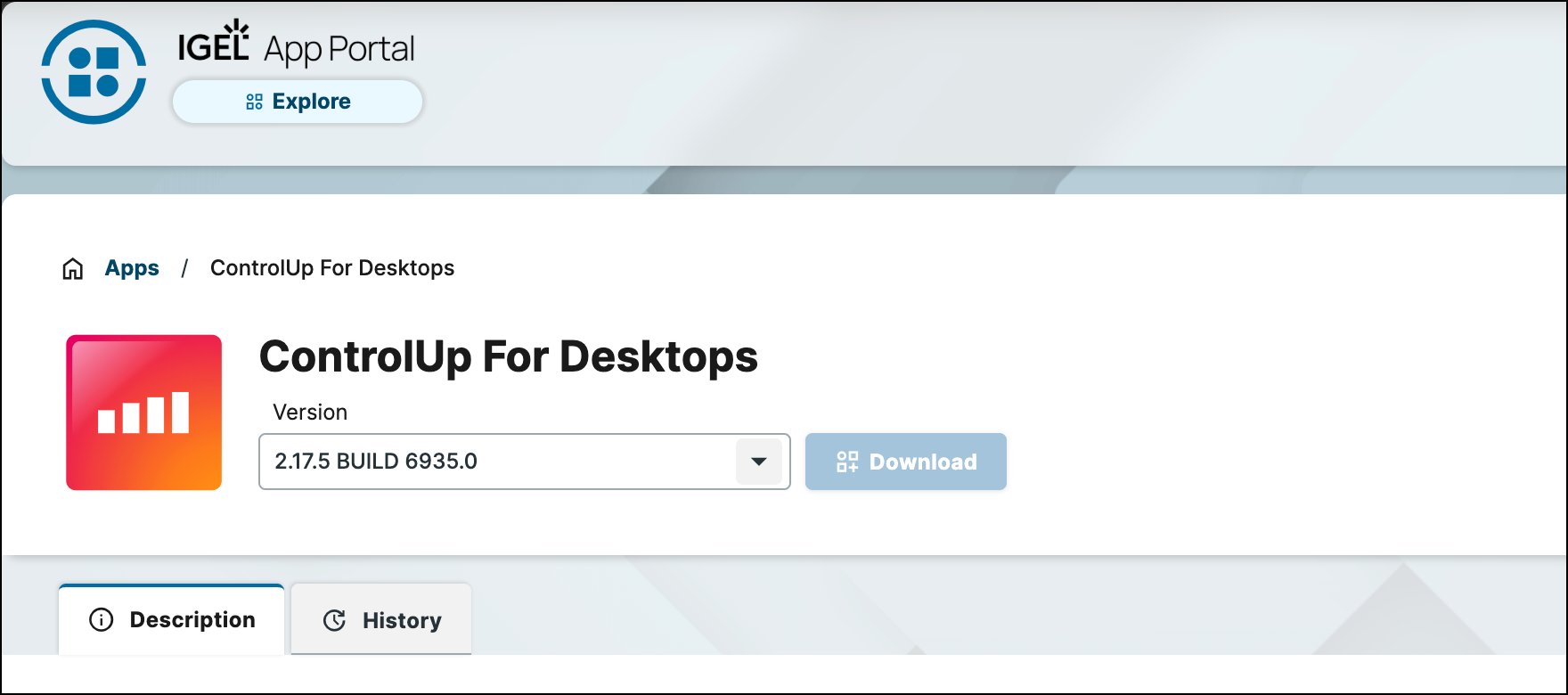 ControlUp for Desktops in the UMS store